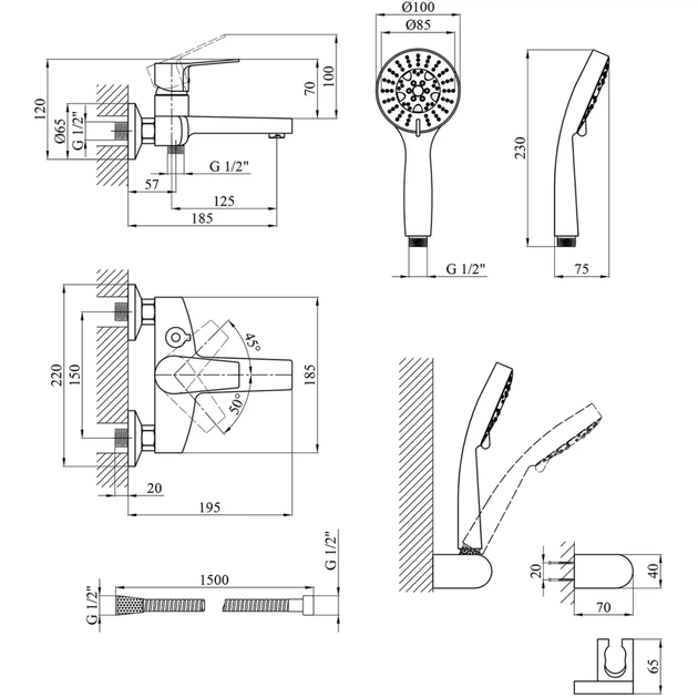 Змішувач Kroner Enzo-C060 (CV023606) - picture 7