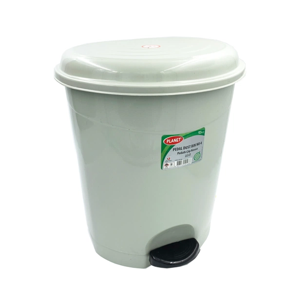 Контейнер для сміття Planet Household №4 з педаллю сірий 22 л (10344) - picture 4
