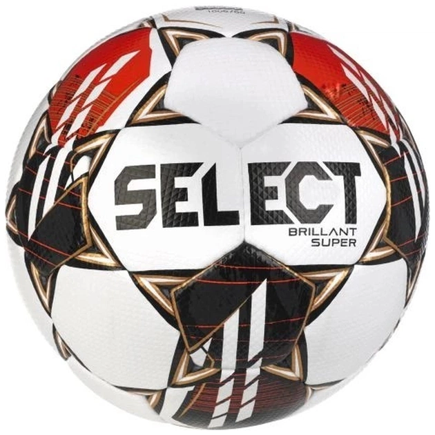 М'яч футбольний Select Brillant Super FIFA (HS) v23 білий, червоний Уні 5 (5703543317042) - изображение 1