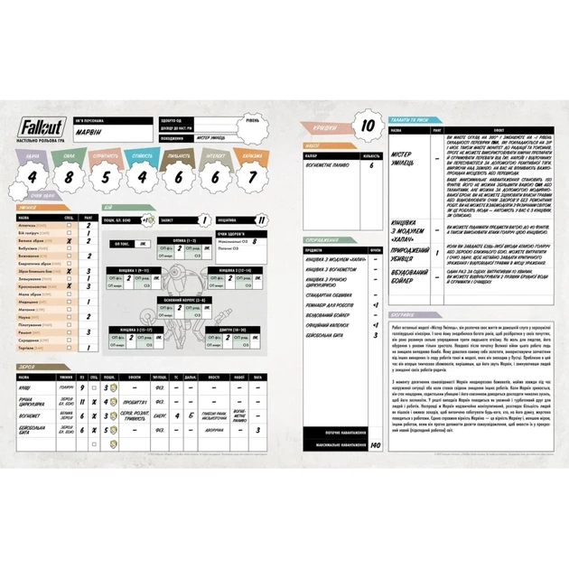 Настільна гра Geekach Games Fallout. Рольова гра - Стартовий набір (укр.) (GKRP0028) - picture 3