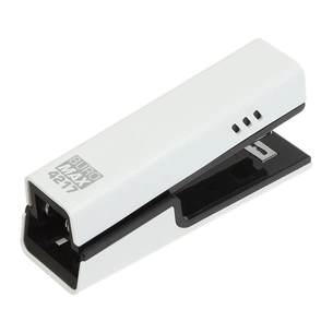 Степлер Buromax пластиковий, 20 аркушів, (скоби №24; 26), 129,6 x 38,9 x 59,2 мм, білий (BM.4217-12) зображення 1