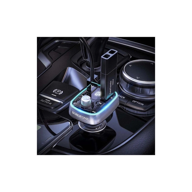 FM модулятор BOROFONE BC32, Black, Box - picture 6