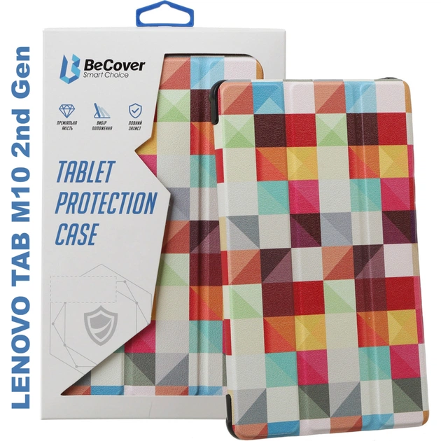 Чохол до планшета BeCover Smart Case Lenovo Tab M10 TB-X306F HD (2nd Gen) Square (706118) - изображение 1