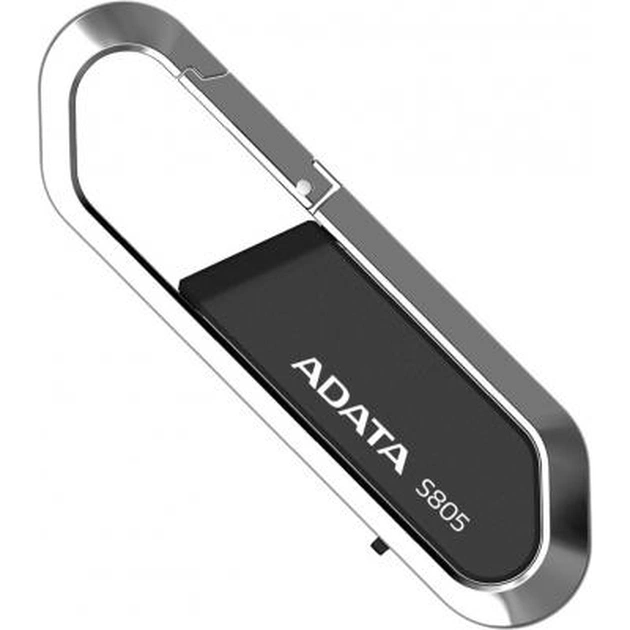 USB флеш накопичувач ADATA 32GB S805 Grey USB 2.0 (AS805-32G-RGY) - зображення 1