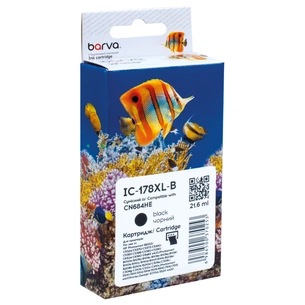 Картридж Barva HP 178XL (CB316HE/CN684HE) 550 c, Black (IC-178XL-B) зображення 1