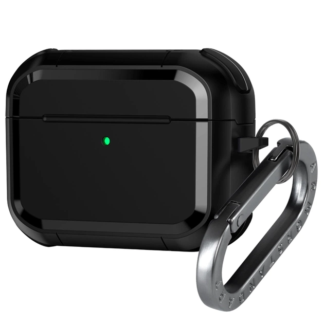 Чохол для навушників Armorstandart Panzer для Apple Airpods Pro 3 Black (ARM88286) - зображення 1