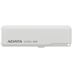 USB флеш накопичувач ADATA 8GB DashDrive UV110 White USB 2.0 (AUV110-8G-RWH) зображення 1