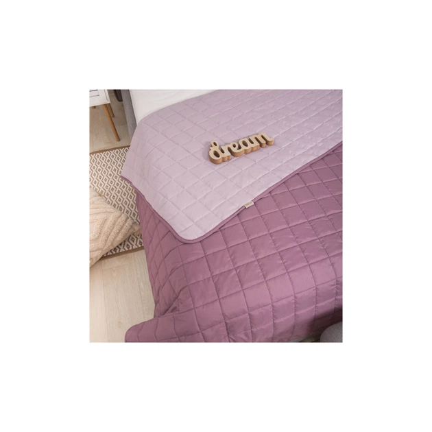 Покривало Viluta стьобане двустороннє Дует Пудрова троянда 210х240 (duet_pudtroyanda_210x240) - picture 4