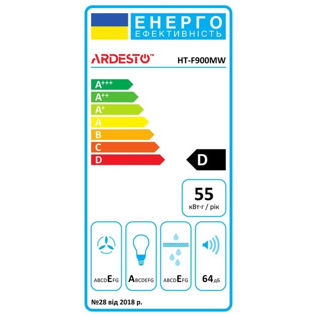 Витяжка кухонна Ardesto HT-F900MW - picture 12