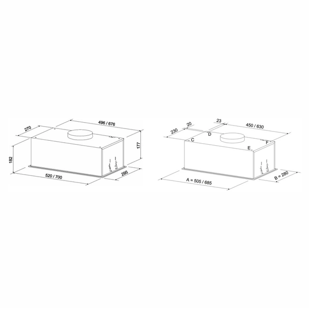 Витяжка кухонна Eleyus GEMINI 700 LED 52 BL - picture 12
