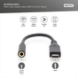 Перехідник USB-C M to 3.5mm F 0.2m Digitus (AK-300321-002-S) - зменшене зображення 4