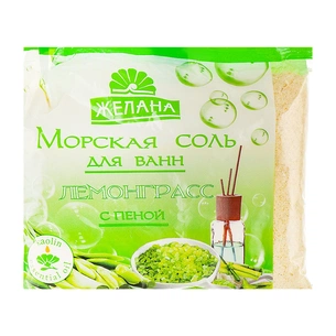 Сіль для ванн Желана з піною Лемонграс 500 г (4820091140210) зображення 1