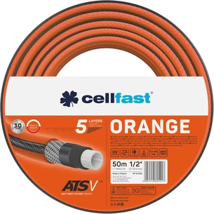 Шланг для поливу Cellfast ORANGE 1/2", 50м, 5 шарів, до 24бар -10…50°C (15-003) зображення 1