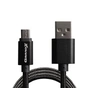 Дата кабель USB 2.0 AM to Micro 5P 1.0m Black/Black Grand-X (FM01BB) - уменьшенное изображение 2