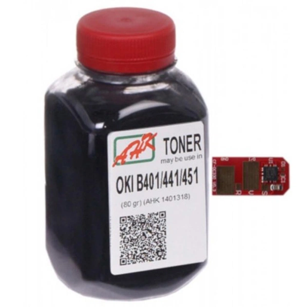 Тонер AHK OKI B401/MB441/MB451 (+ chip) (1401336) - зображення 1