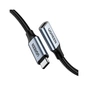 Дата кабель Ugreen USB-C M/F 1.0m 5A 10Gbps USB 3.1 black (30205) - зменшене зображення 2