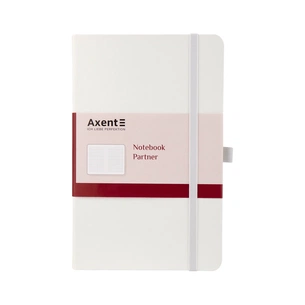 Блокнот Axent Partner, А5, 125х195 мм, 96арк, кліт,білий (8201-21-A) зображення 1