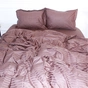 Постільна білизна MirSon SatinStripe 30-0006DarkBrown 220х240 King Size (2200005249475) - зменшене зображення 1