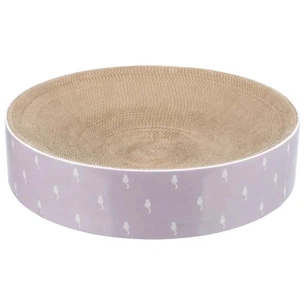 Дряпка (кігтеточка) для котів Trixie «Lilly» картонна з м'ятою 45×10 см (рожева) (4011905480145) зображення 1
