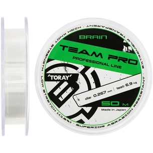 Волосінь Brain Team Pro 50m (clear) 0.267mm 6.9kg (1858.26.90) зображення 1