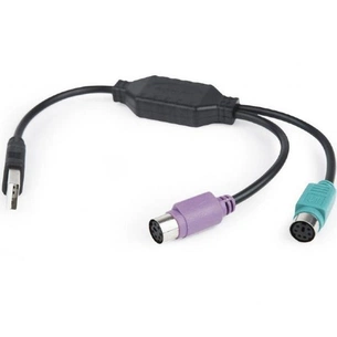 Перехідник USB to PS/2 Cablexpert (UAPS12-BK) зображення 1