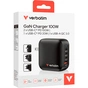 Зарядний пристрій Verbatim MiniGaN 100 W 4 ports (3xUSB-C/1xUSB-A) (32231) - зменшене зображення 4