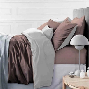 Постільна білизна MirSon King Size Сатин Premium 0001+0211 Lactic 220х240 (2200001169425) зображення 1