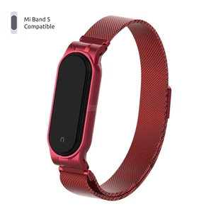 Ремінець до фітнес браслета Armorstandart Milanese Magnetic Band для Xiaomi Mi Band 5 Red (ARM56850) зображення 1