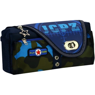 Пенал Cool For School 2 відділення Блакитний (J-2395-blue) зображення 1