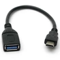 Перехідник OTG USB 3.0 AF to USB-C 0.1m PowerPlant (KD00AS1257) - зменшене зображення 1