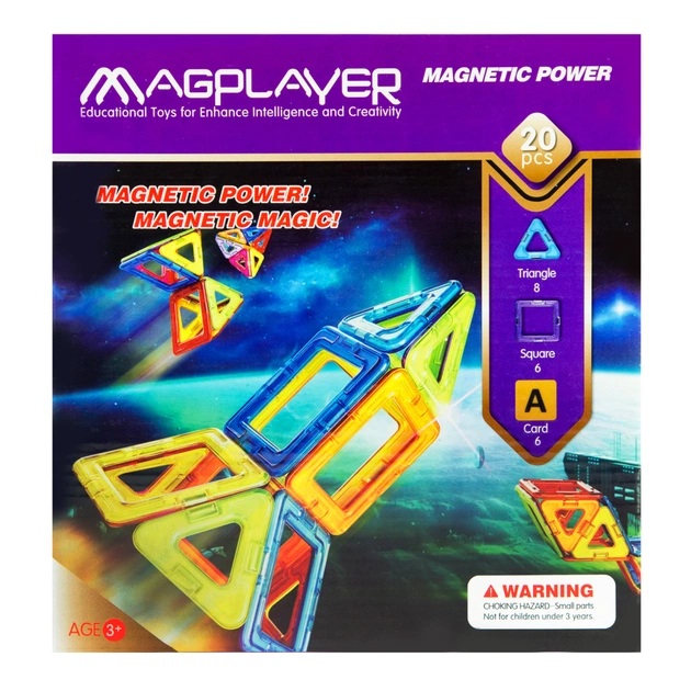 Конструктор Magplayer Набір 20 ел. (MPA-20) - зображення 1