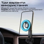Автотримач для смартфона магнітний Promate MagHoop-AV Black - зменшене зображення 3