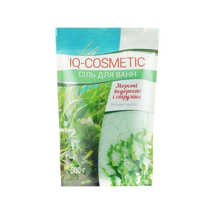 Сіль для ванн IQ-Cosmetic Морські водорості і спіруліна 500 г (4820049382518) изображение 1