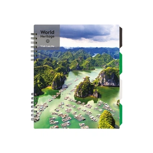 Блокнот Optima World Heritage B5 з розділювачами 120 аркушів, клітинка (O20356-24) зображення 1