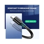 Дата кабель USB 3.0 AM to USB-C 1.5m 3A US184 black Ugreen (20883) - зменшене зображення 5