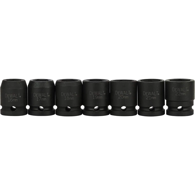 Набір торцевих головок DeWALT ударних торцевих 1/2" EXTREME IMPACT, 17 шт (DT7506) - picture 4