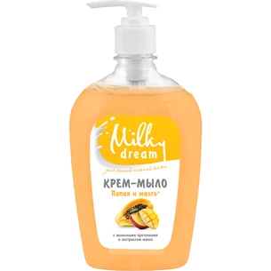 Рідке мило Milky Dream Папая і манго з дозатором 500 мл (4820205300110) зображення 1