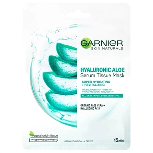 Маска для обличчя Garnier Skin Naturals Гіалуронова Тканинна Алое-маска 28 г (3600542385626) изображение 1