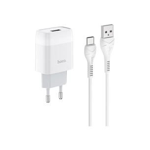Зарядний пристрій HOCO C72A Glorious single port charger set(Type-C) White (6931474713018) зображення 1