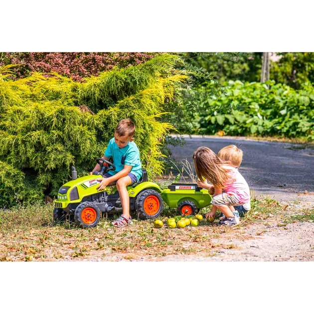 Веломобіль Falk Claas Arion трактор на педалях з причепом Зелений (2041C) - picture 8