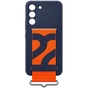 Чохол до мобільного телефона Samsung Silicone with Strap Galaxy S22 Plus Navy (EF-GS906TNEGRU) - зменшене зображення 1