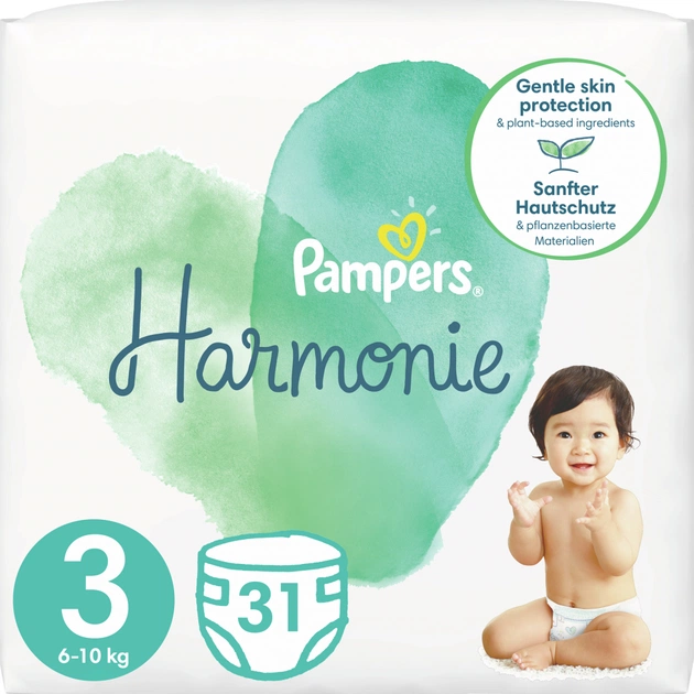 Підгузки Pampers Harmonie Розмір 3 (6-10 кг) 31 шт. (8006540156599) - изображение 1