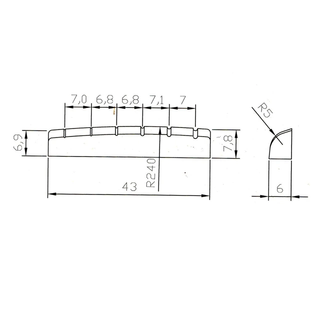 Поріжок для гітари Paxphil NT014 Ivory - picture 3