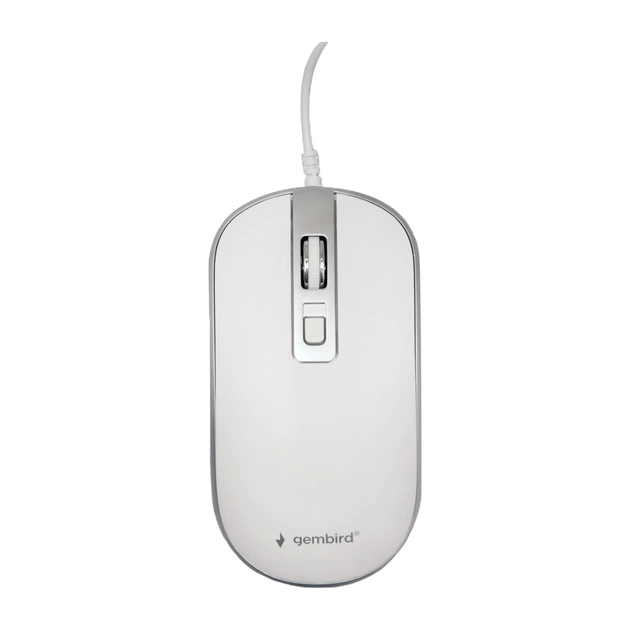 Мишка Gembird MUS-4B-06-WS USB White/Grey (MUS-4B-06-WS) - зображення 1