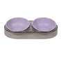 Посуд для котів Me&Pet Миска подвійна фіолетова (NMP28-3) - уменьшенное изображение 1