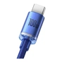 Дата кабель USB AM to USB-C 2.0m 6A 100W blue Baseus (CAJY000503) - уменьшенное изображение 3