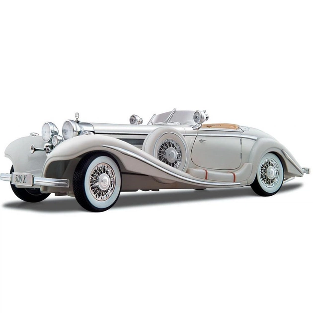 Машина Maisto Mercedes-Benz 500 K Typ Specialroadster 1936 Macharada(1:18) (36055 white) - зображення 1
