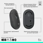 Мишка Logitech POP Mouse With Emoji Bluetooth Graphite (910-007412) - зменшене зображення 6