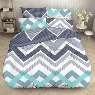 Постільна білизна Home Line Зіг-Заги бязь, Євро (168364) зображення 1