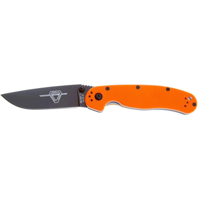 Ніж Ontario Knife RAT II AUS-8 Orange, Black Blade (ON8861OR) - зображення 1